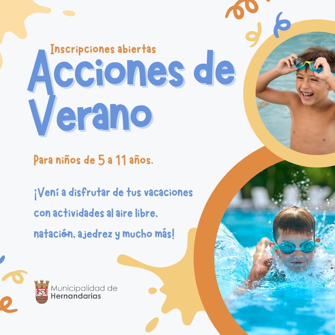 Acciones de verano: inscripciones abiertas.