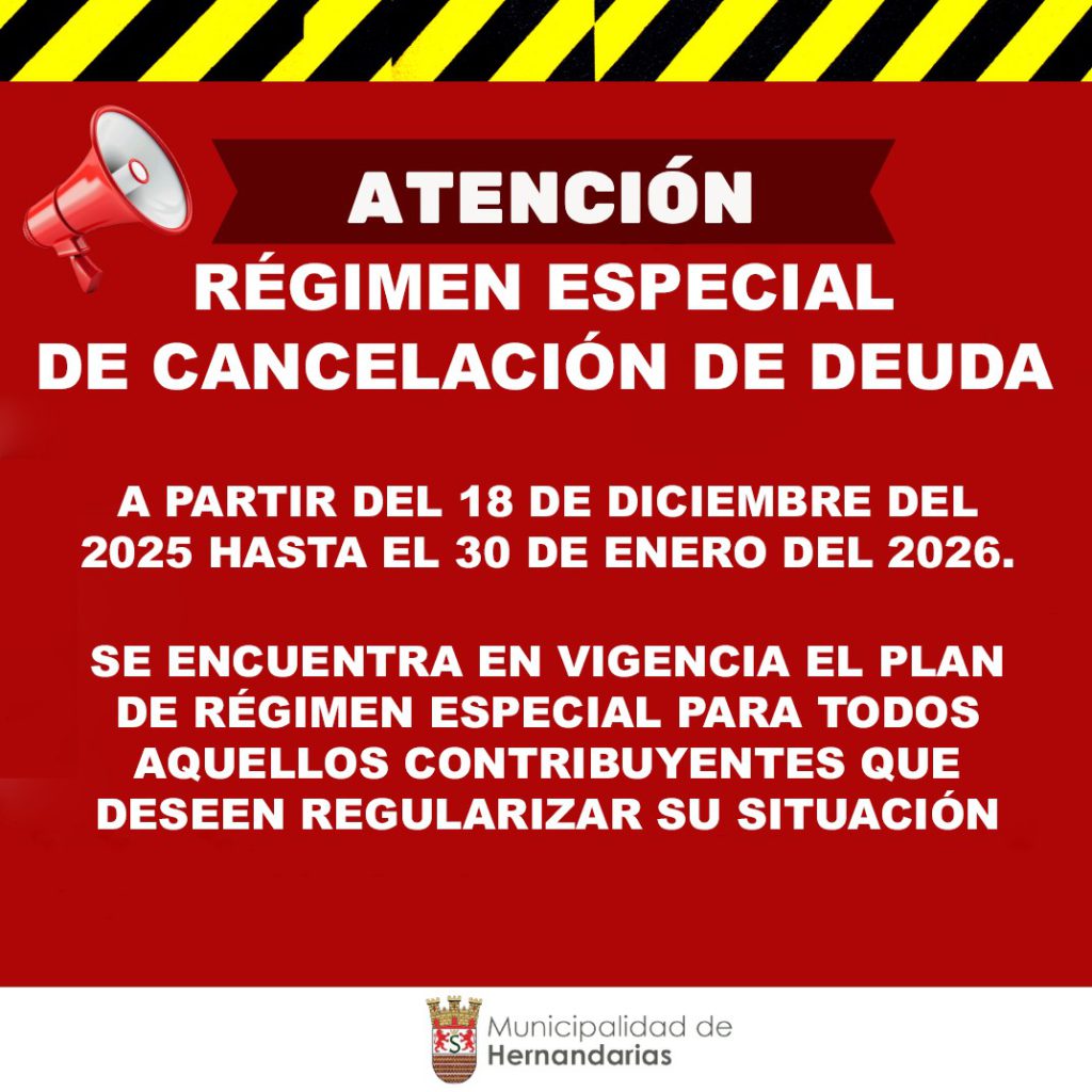 RÉGIMEN ESPECIAL DE CANCELACIÓN DE DEUDA